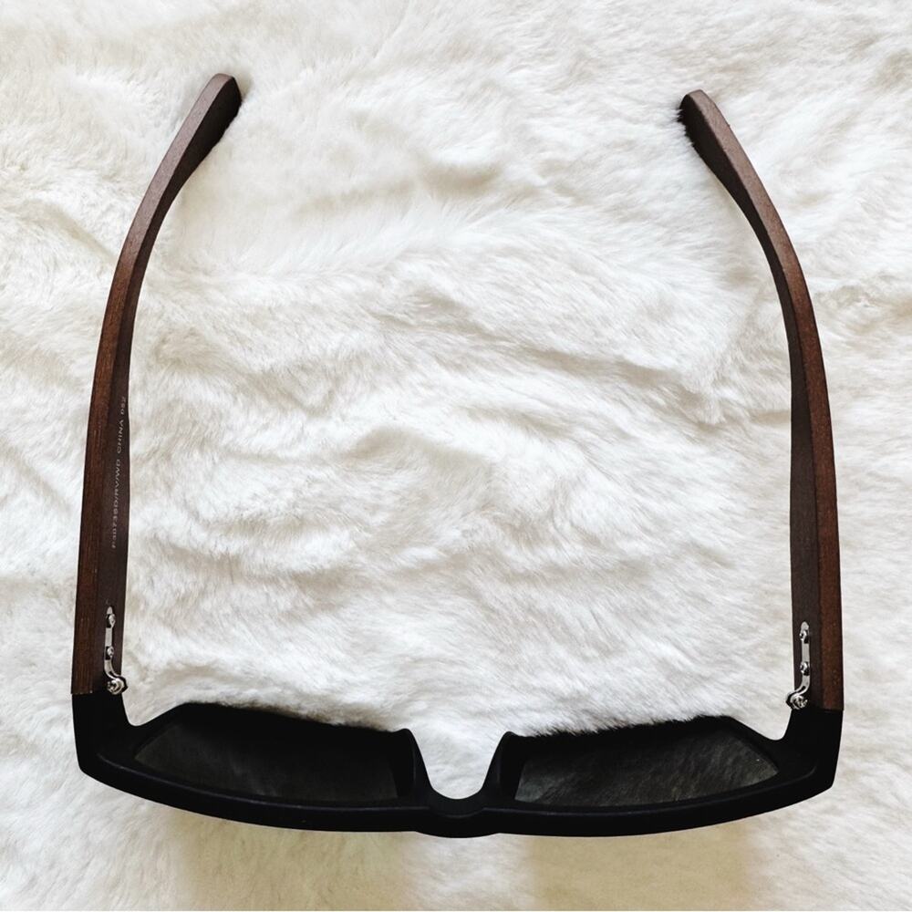 Jensen Black & Dark Wood Sunglasses - Picture 5 of 11